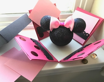 Minnie Mouse Surprise Box | Disney Surprise Box | Gift Box | Disney Vacation Announcement | Disney Trip Surprise | Disneyland | Disney World