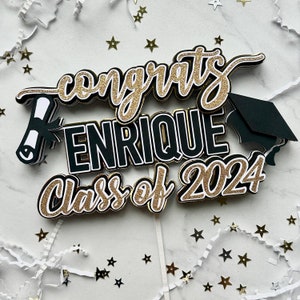Graduation Cake Topper | Happy Graduation Cake Topper | Graduation Cake Topper 2025 | Congrats Grad | Class of 2025