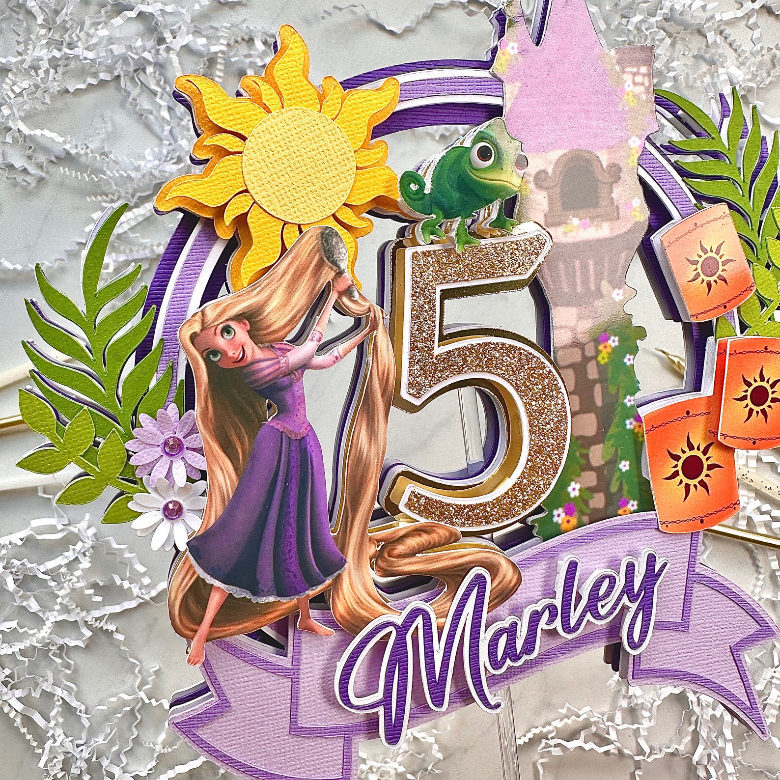 Rapunzel Cake Topper | Tangled Birthday Party | Disney Rapunzel Cake ...