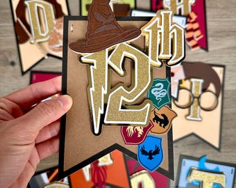 Wizard Themed Birthday Banner | Wizarding School Party | Magic Banner | Wizard Party Decoration | Magic World Party | Witch Party Decor