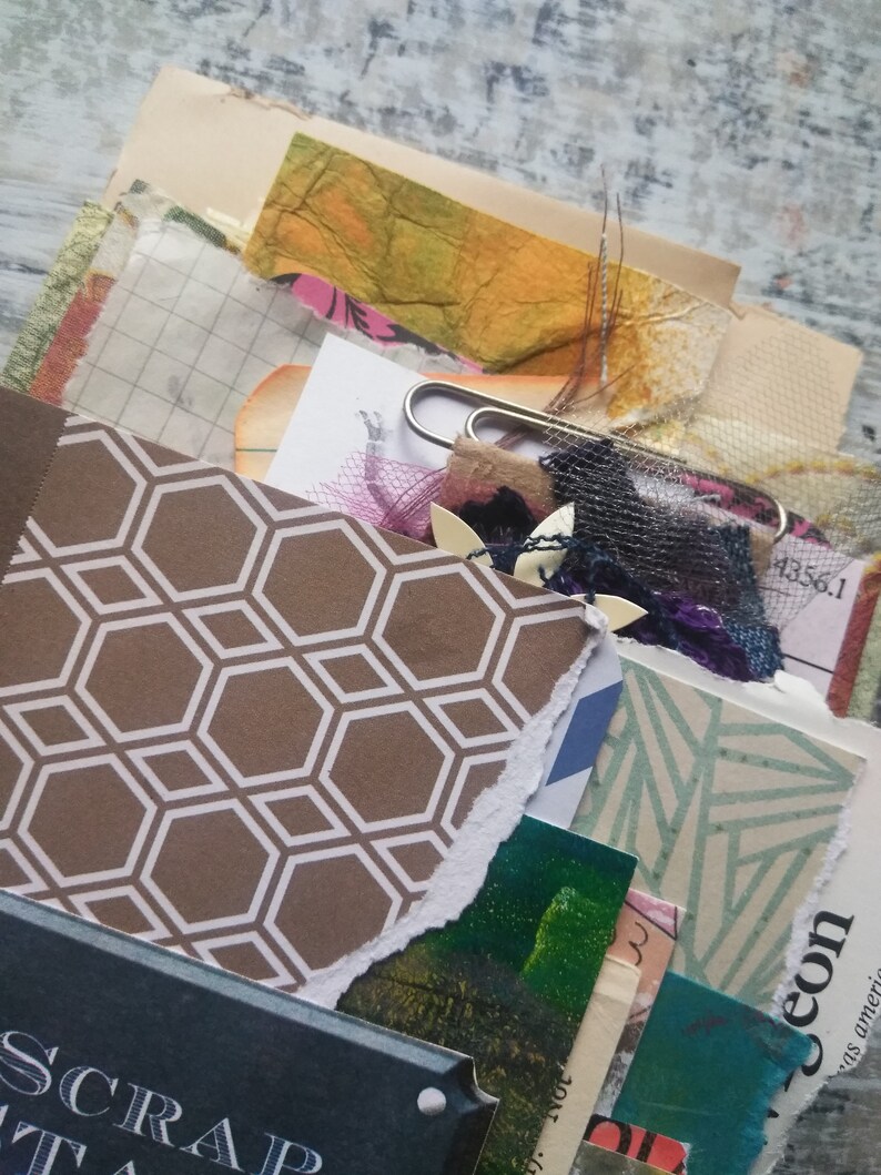 Prompt Deck Scrap Pack Art Journaling Cards Mixed Media Art Etsy