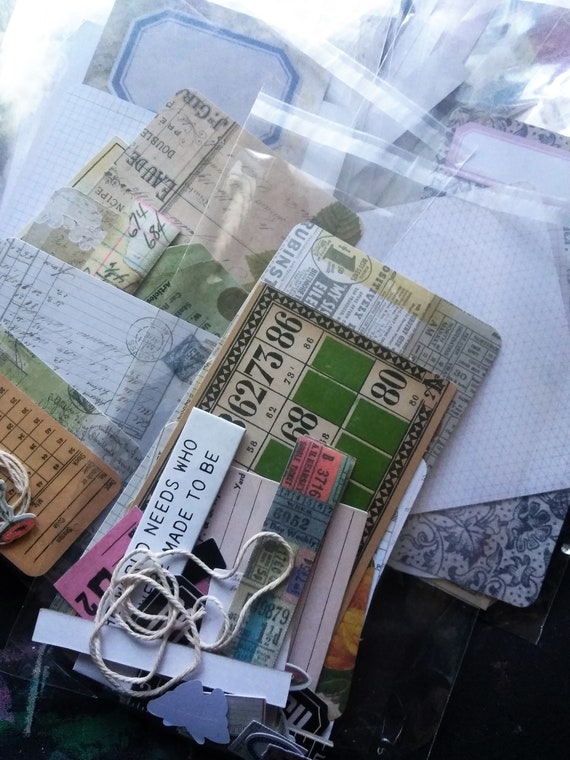 Tim Holtz Ideology Sample Journal Cards Field Note Snippets Etsy