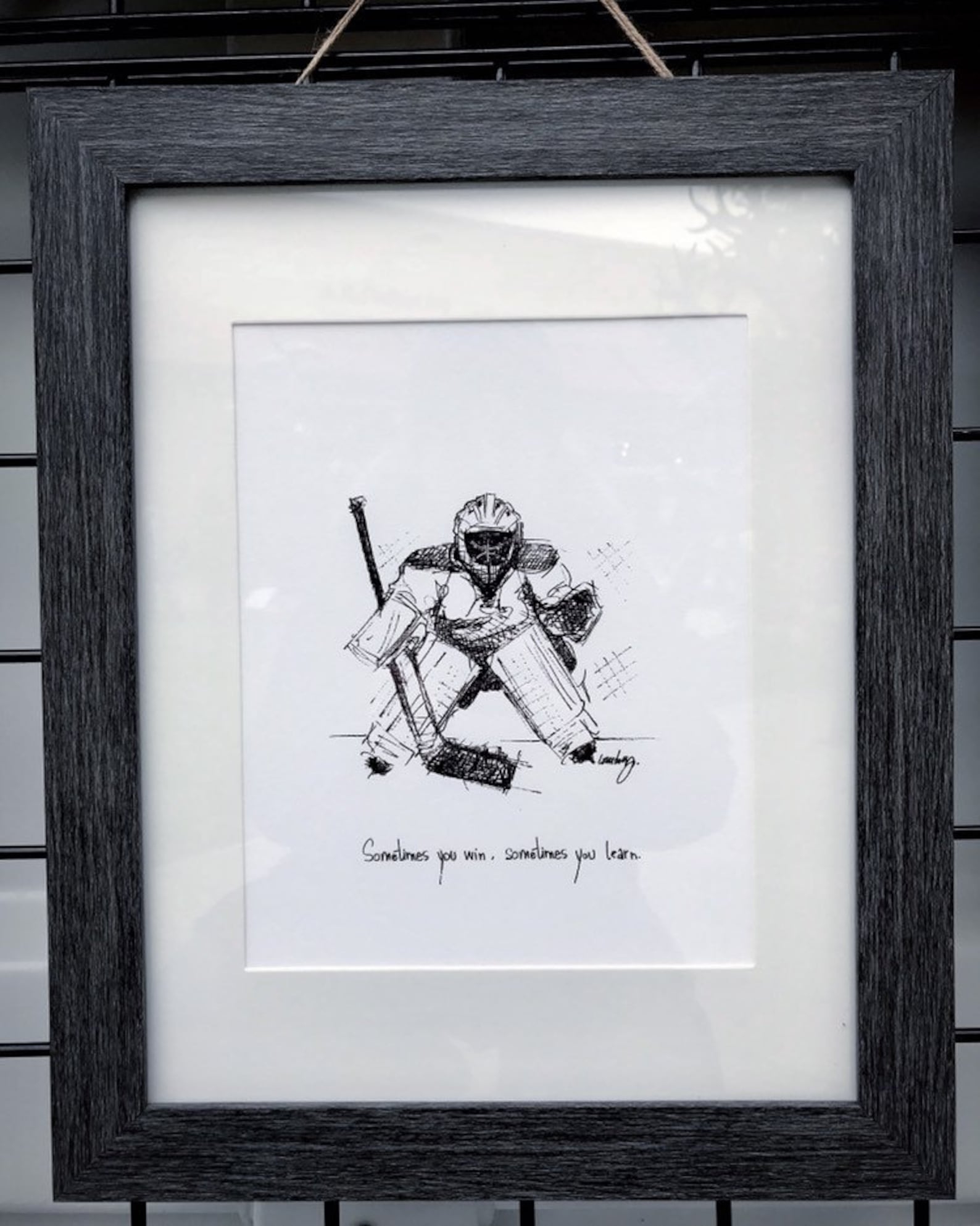 Hockey Goalie / Goaltender sometimes You Win Sometimes Etsy