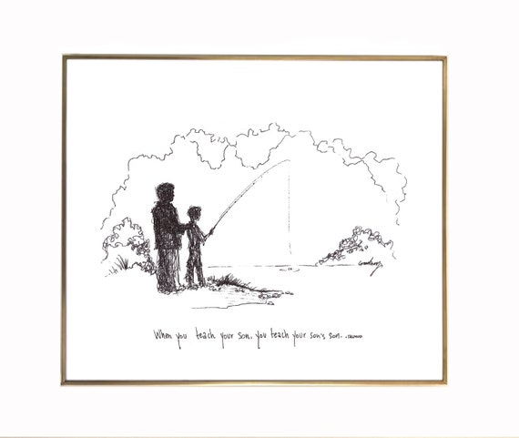 Download Fishing Father And Son When You Teach Your Son You Etsy