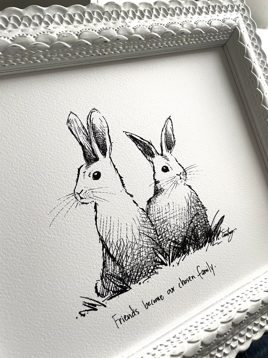 Rabbits / Bunnies friends Your Chosen Etsy