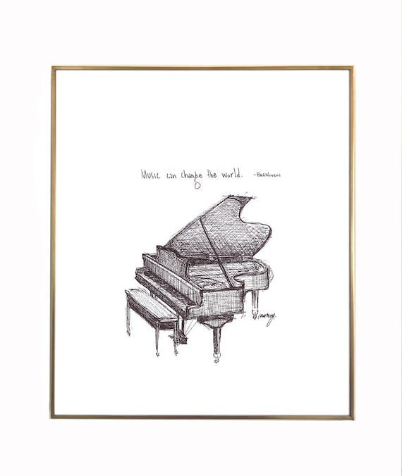 Piano Music Can Change The World Beethoven Etsy