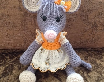 Mouse Crochet Play Toy