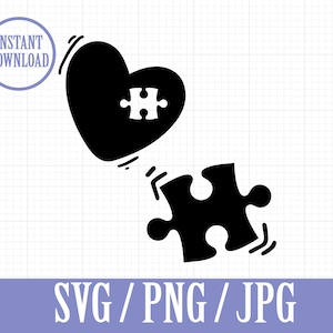 MOMMY and ME Stück meines Herzpuzzles - SVG, Png, Jpg - Sofortiger Download
