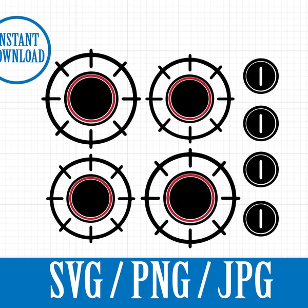 jeu de cuisinière KITCHEN pour enfants - SVG, Png, Jpg - Téléchargement instantané de fichier