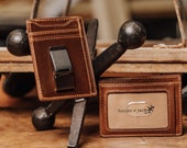 FLYNN Front Pocket Wallet Money Clip Wallet Men 39 s Leather Wallet Slim Card Wallet Men 39 s Gifts