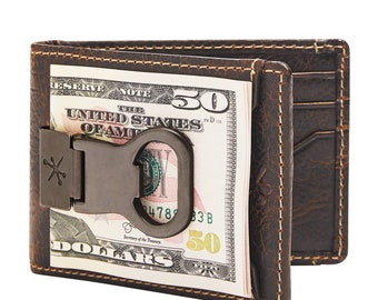 Front Pocket Wallet Etsy - bottle opener i d bifold front pocket wallet brown personalized wallet mens leather wallet money clip wallet mens gifts groomsmen gift