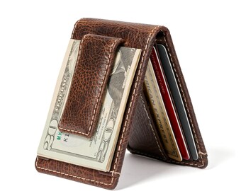 Front Pocket Wallet Etsy - ivar id bifold front pocket wallet bro!   wn mens leather money clip wallet with magnetic closure wallet!    with money clip personalized wallet