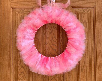 Baby Shower Tulle Wreath, Tulle Wreath, Its A Girl Wreath, Baby Girl Wreath, Baby Shower Wreath, Baby Announcement Wreath, Its a Girl