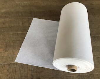 60" wide Midweight Fusible Interfacing - Suitable for Face Masks - Non Woven  - Sold by the Yard