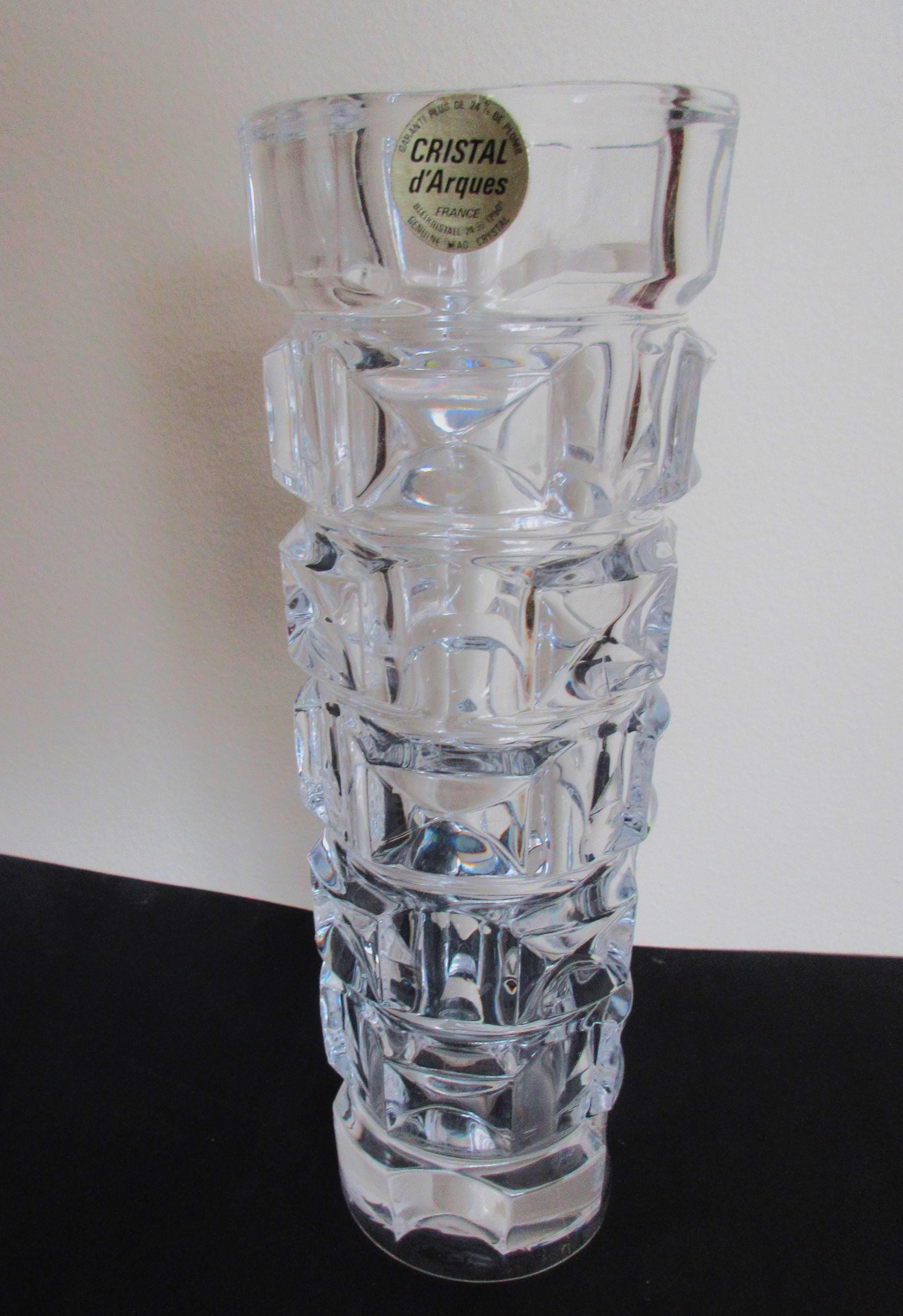 Crystal D Arques France Vase - Etsy