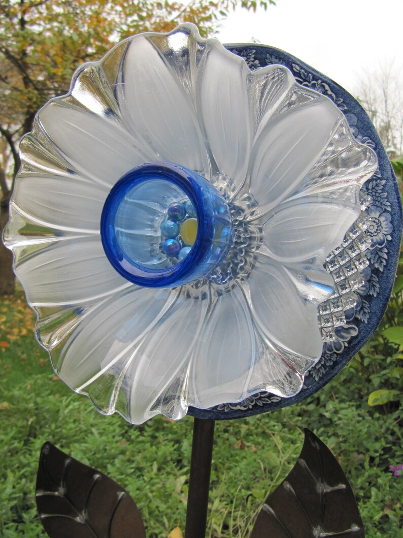 Glass garden artplate floweyard artsuncatchergarden Etsy