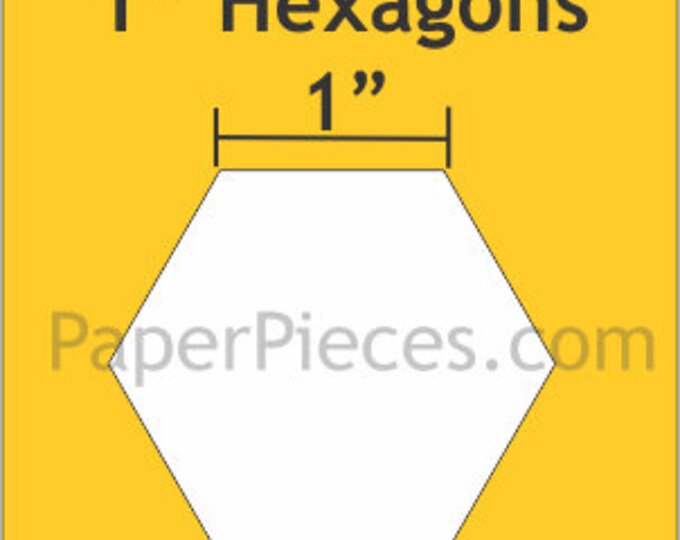 100 1 Inch Hexagon Cardstock English Paper Piecing Templates Etsy