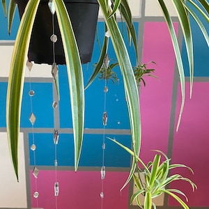 2ft. Diamond Hanging Plant Sparkle - Mirror Garland - Mirror Suncatcher-Plant Jewelry