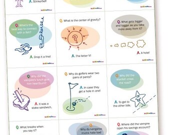 Jokes No. 2 – 12 printable lunch-box giggles for kids (PDF)