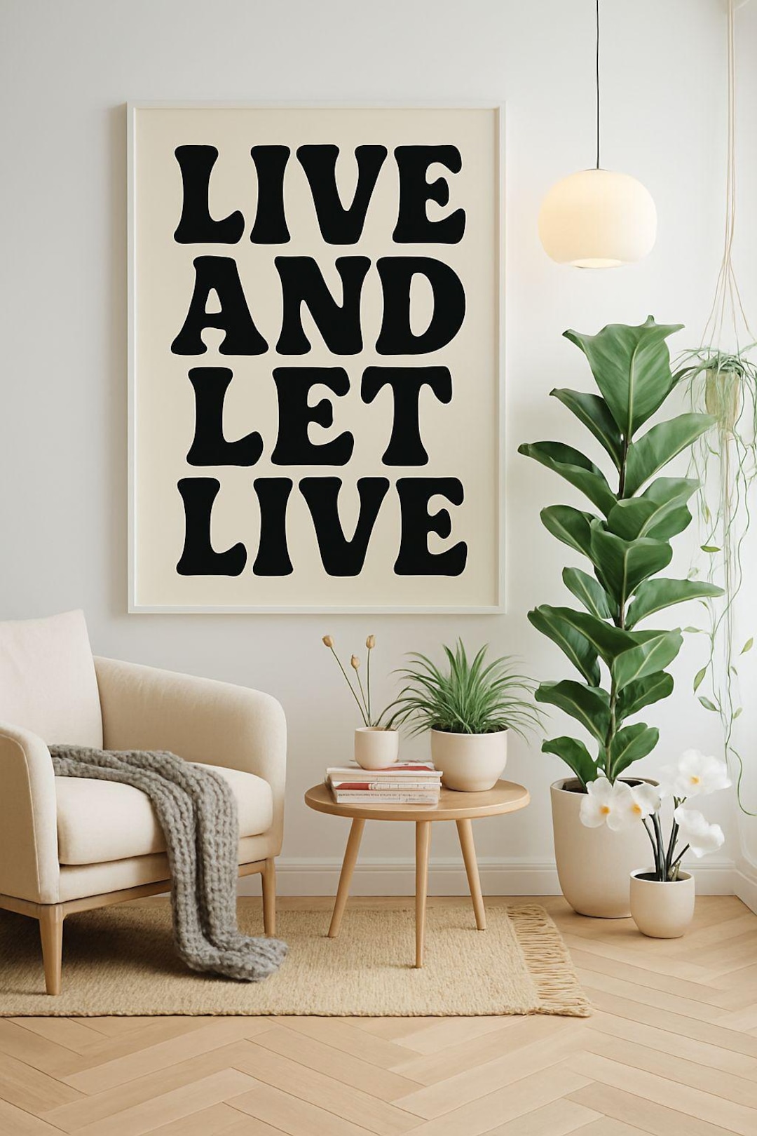 Live and Let Live DIGITAL Poster Art - Etsy