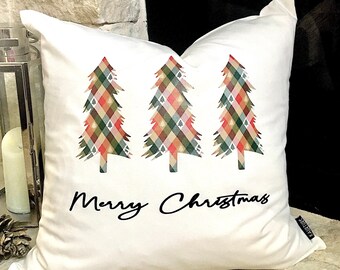 Christmas Tree Pillow Cover, Christmas Pillow, Christmas Decor, Home Decor, Farmhouse Christmas Decor, 20x20 Pillow covers, Christmas Gifts