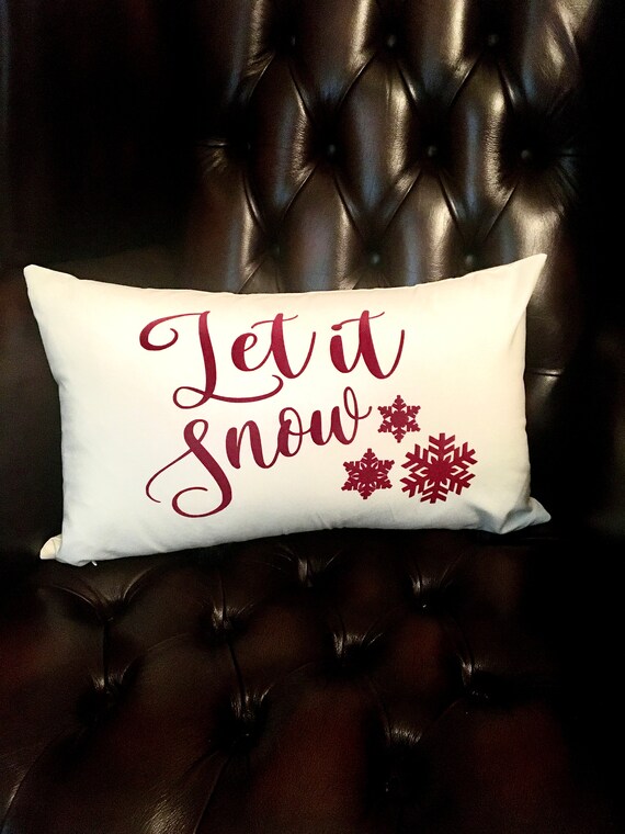 Christmas Pillow Sale Holiday Decor Holiday Pillows Let It Etsy