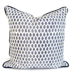 blue pillow cover, 20x20 pillow cover, cushion covers, decorative pillows, pillow cover blue, blue pillows with trim, blue pillowcase