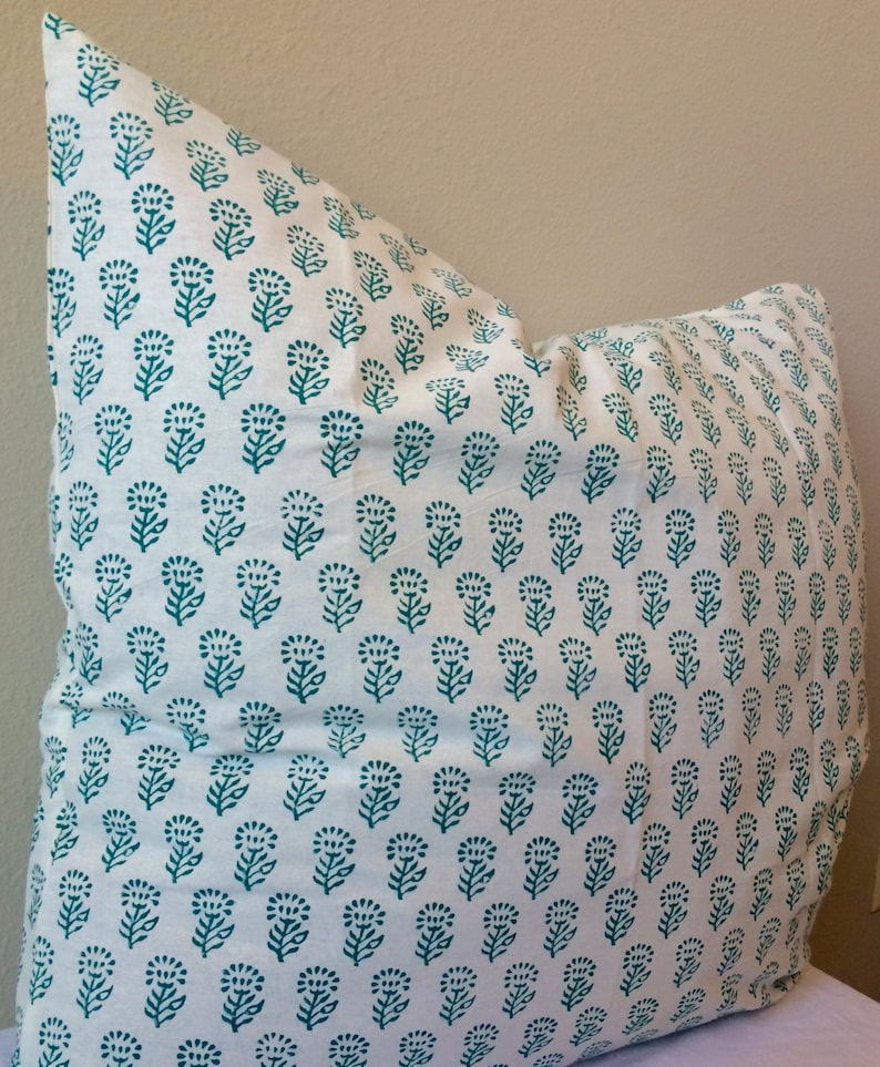 26x26 Euro Sham/ Blue Euro Sham/ Decorative Pillows/ Blue Pillow Cover