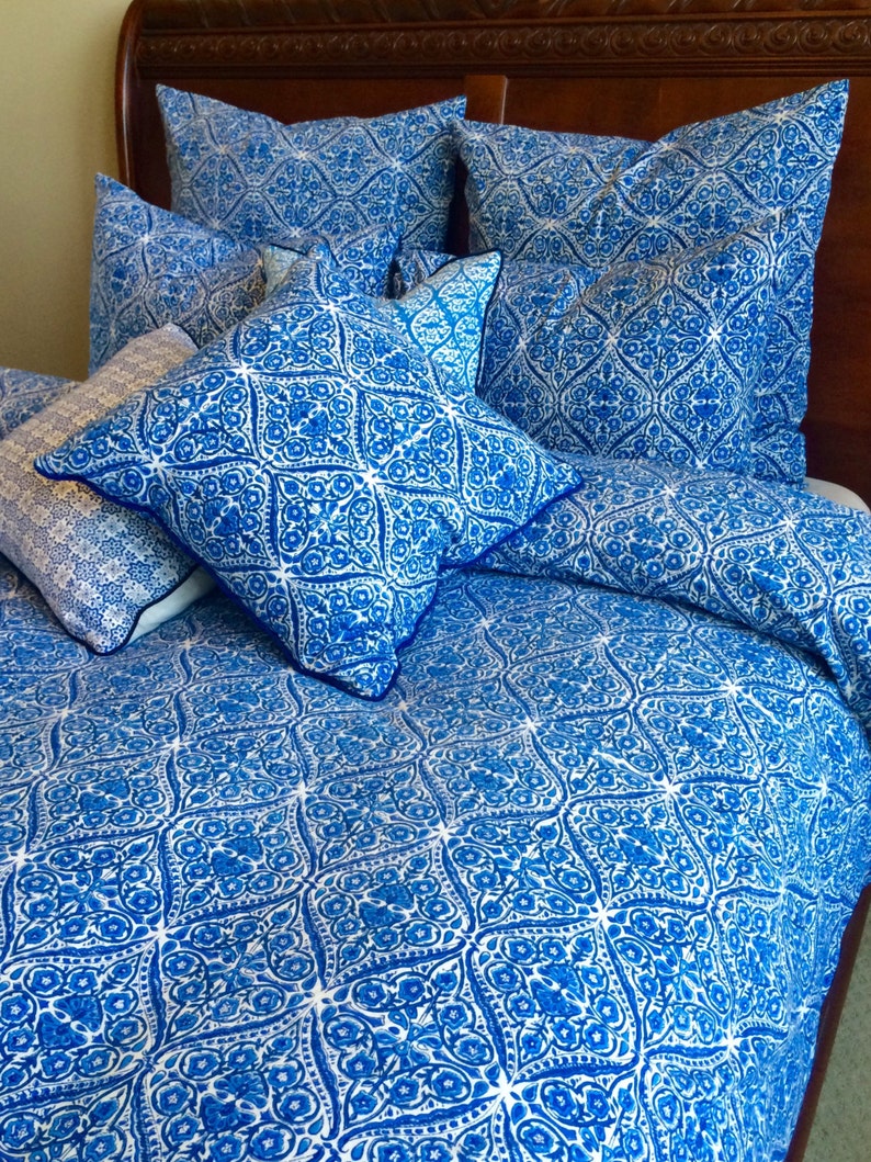 King Duvet Set/ Blue Duvet/ King Bed Cover / Blue Duvet Cover - Etsy