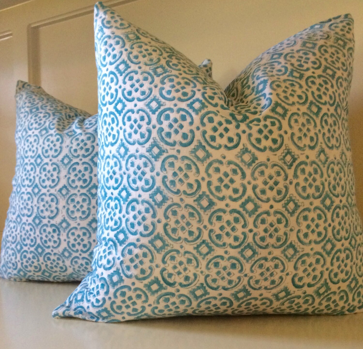 CLEARANCE Decorative Pillows/ Green Pillow Covers/ 18x18 Etsy