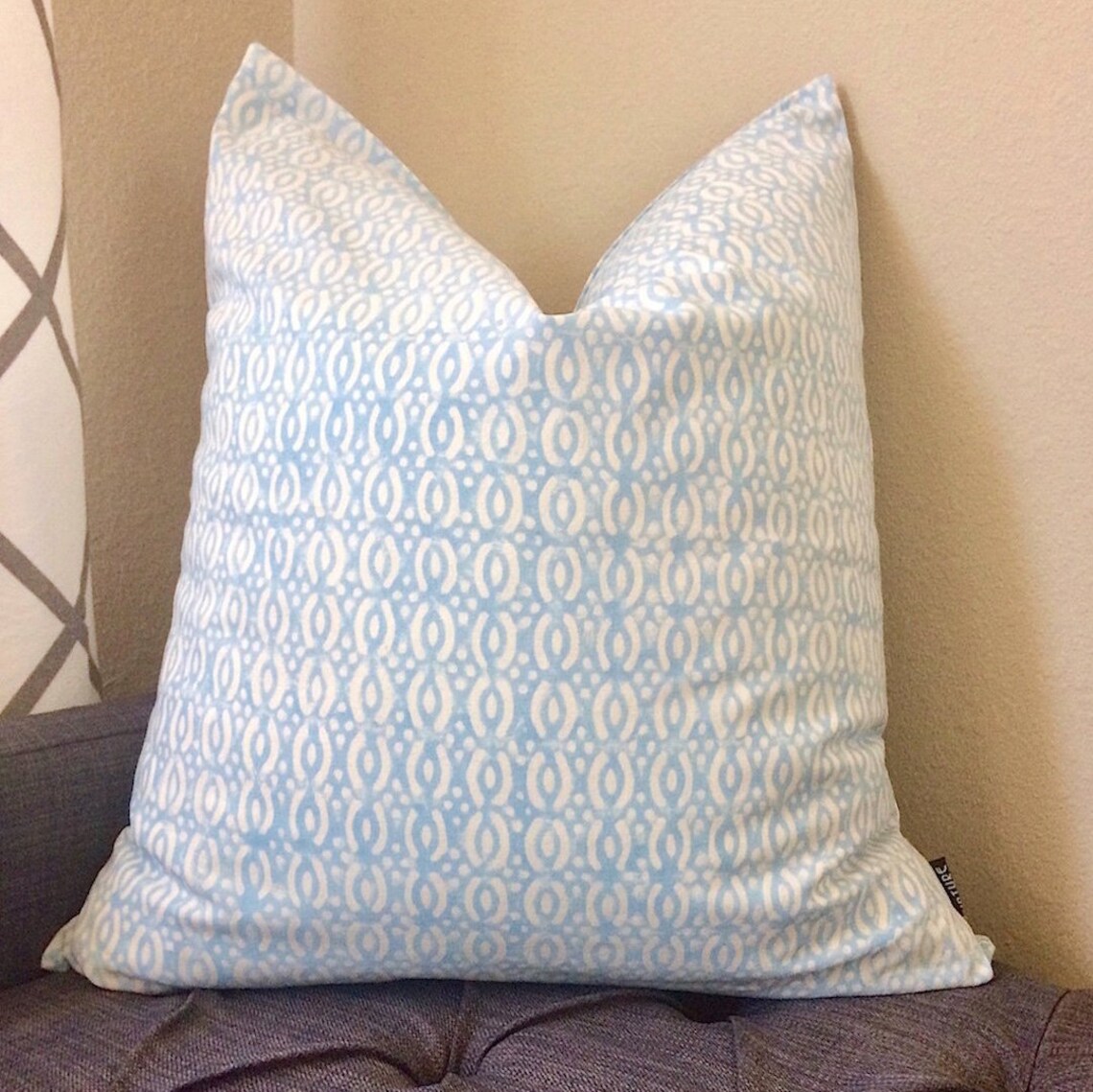 Light Blue Euro Covers/ 26x26 Blue Euro Sham/ Indian Pillows/ Etsy