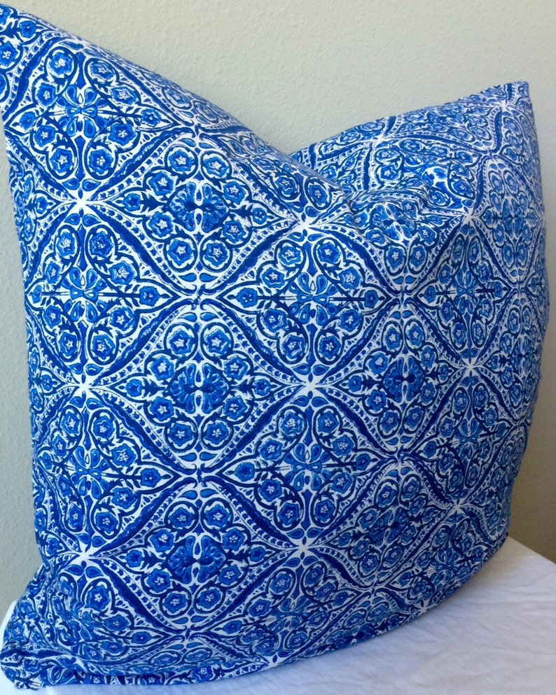 Euro Covers/shams/bed Pillows/ Decorative Pillows /blue Etsy
