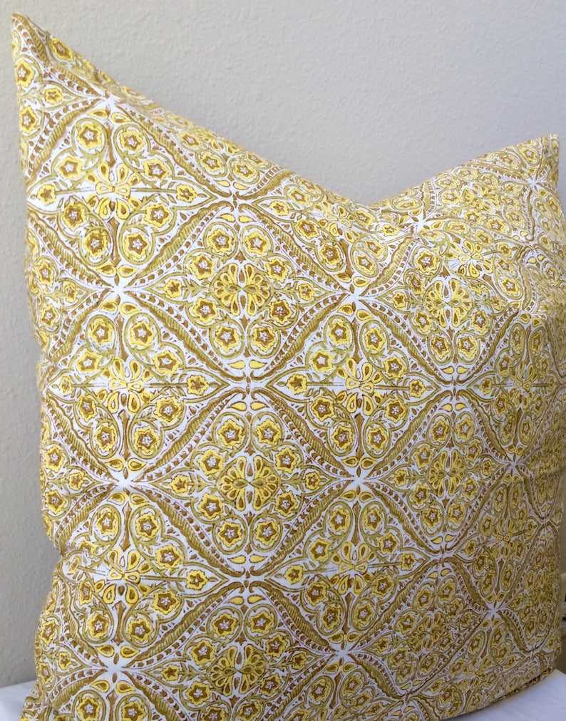 Euro Shams/24x24/26x26/euro Cover/euro Yellow/bed Etsy
