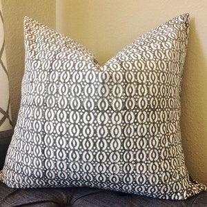 20x20 pillow covers, grey pillow cover, cushion covers, decorative throw pillows, gray pillow covers 20x20, throw pillow covers, block print