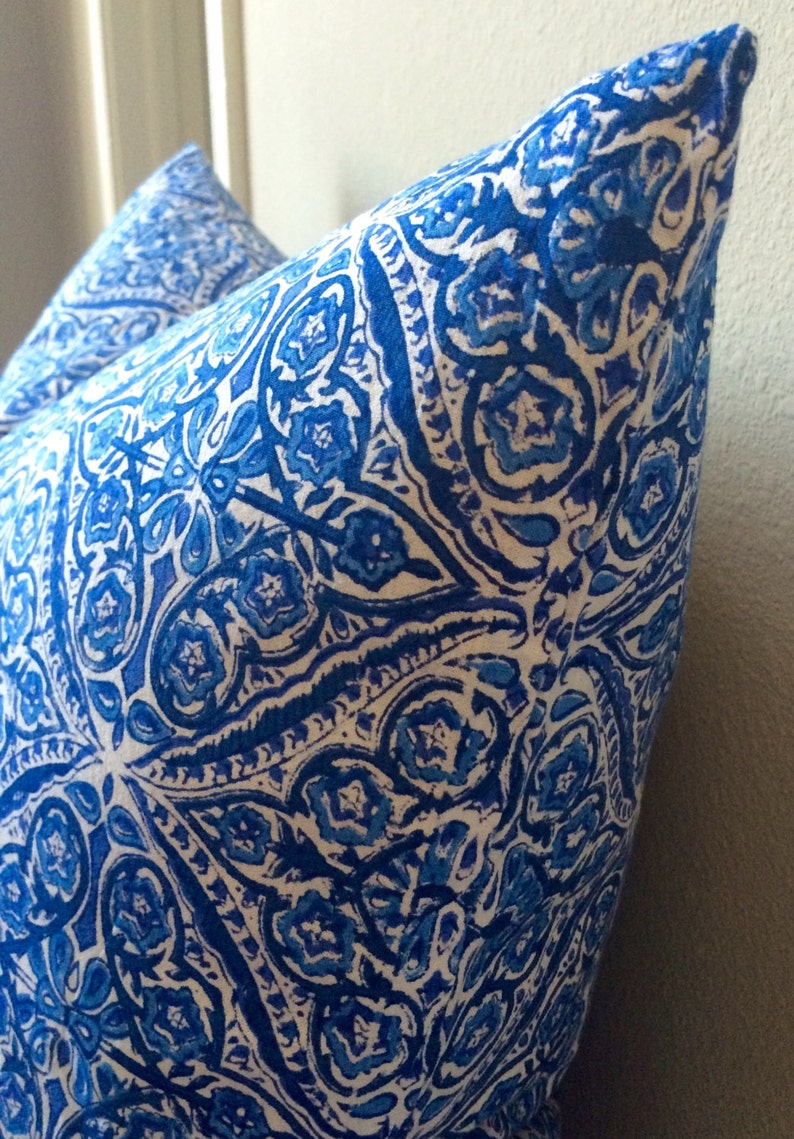 Euro Covers/shams/bed Pillows/ Decorative Pillows /blue Etsy
