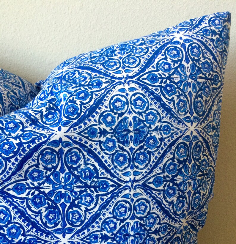 Euro Covers/shams/bed Pillows/ Decorative Pillows /blue Etsy