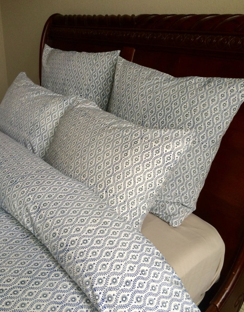 26x26 euro sham/ blue sham/ bed pillows/ decorative Etsy