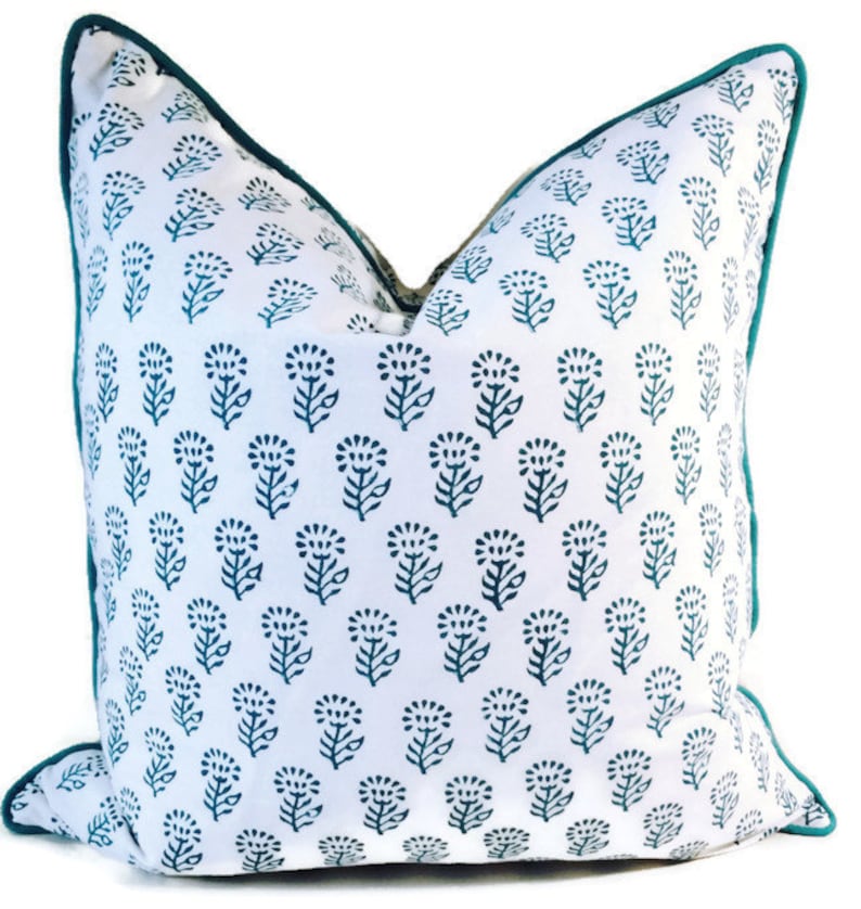 18x18 Inch Pillow Cover Cushion Covers Blue Pillow Covers Etsy