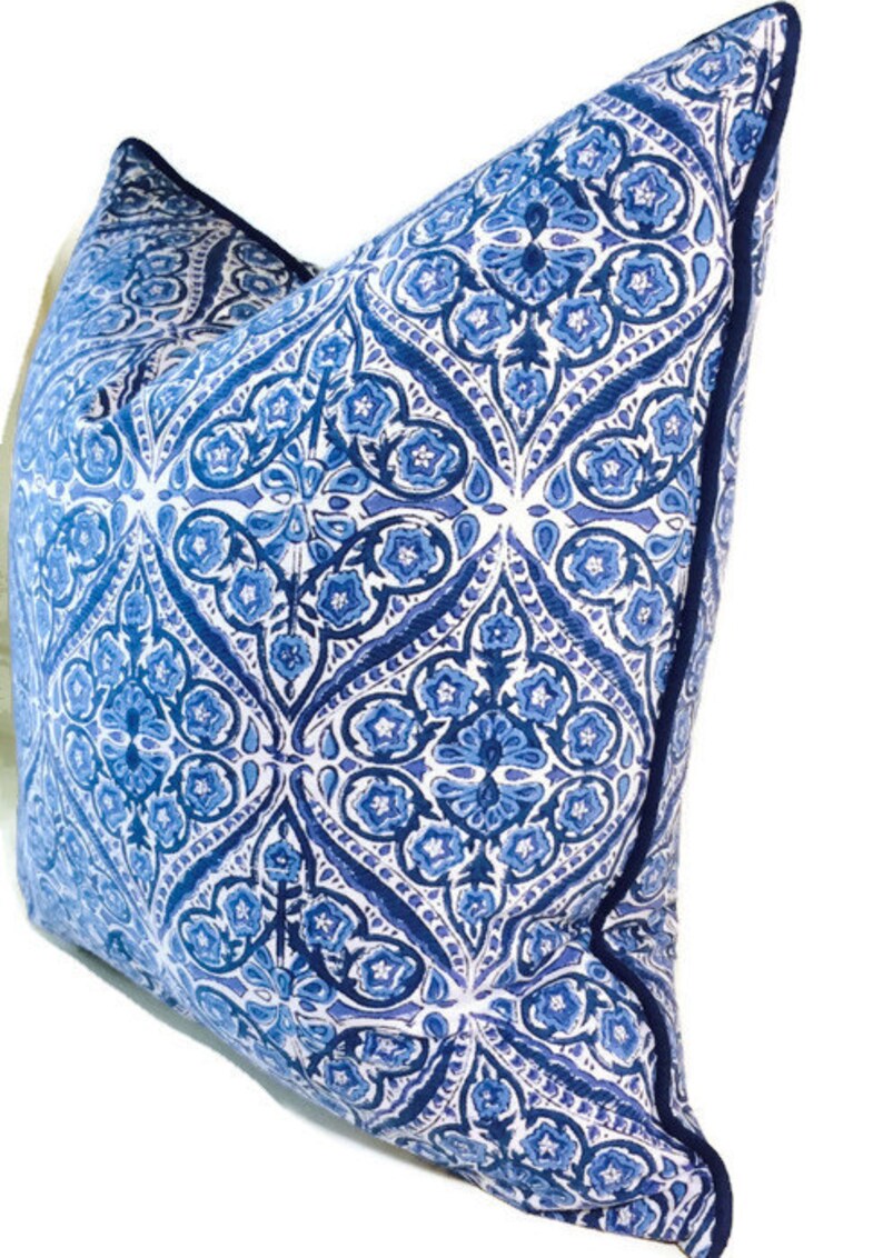 Blue Pillow Covers 18x18 Inch Covers Cushion Covers Etsy