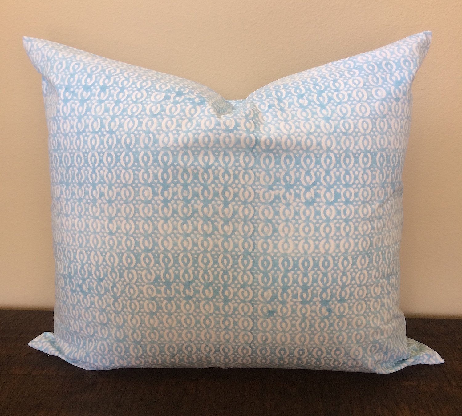 Light Blue Euro Covers/ 26x26 Blue Euro Sham/ Indian Pillows