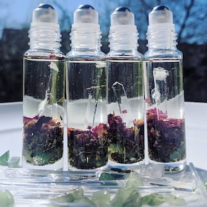 AWAKEN Oil, Organic Skincare, Gemstone Infused, Peppermint, Vegan Cosmetics, Aventurine, Quartz, Aromatherapy, Cruelty Free Beauty!