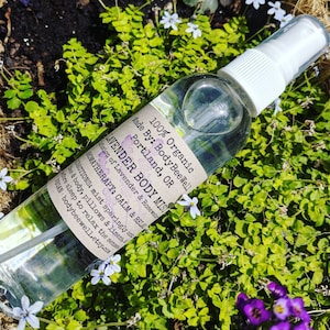 Biologische Lavendel Body Mist, Lavender Body Spray, Bath & Beauty, Aromatherapie, Spa, Vegan Cosmetica, Natuurlijk Parfum, Cruelty-Free Beauty!