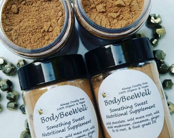 Organic Nutritional Supplement, Superfood Powder, Plant Protein, Wild Chocolate, Maca, Reishi Mushroom, Nutrition, Health & Wellness, Vegan!