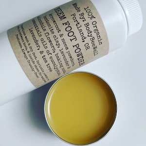 Organic Foot Powder, Health & Wellness, Hygiene, Cracked Heels, Foot Care, Dusting Powder, Athlete&#39;s Foot, Cruelty-Free!