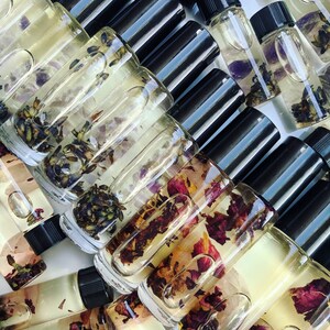Gemstone Infused Oils, Perfume Oil, Botanical Skincare, Anointing Oils, Lavender, Rose, Vegan, Handmade, Bath & Beauty, Cruelty Free, Altar!