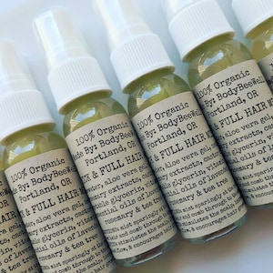 Thick & Full Hair Mist, Organic Haircare, Leave-In Conditioner, Thickening Hair Mist, Hair Treatment, Shiny Hair, Cruelty-Free Beauty!