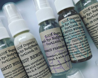 Mister Set, Organic Skincare, Facial Mist, Self Care Kit, Haircare Mist, Mermaid Mist, Makeup Remover, Bath & Beauty, Witchy Gifts!