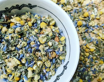 Organic Sleepytime Loose Leaf Tea Blend, Chamomile Tea, Lavender, Decaf Tea Blend, Tisane, Hot Tea!