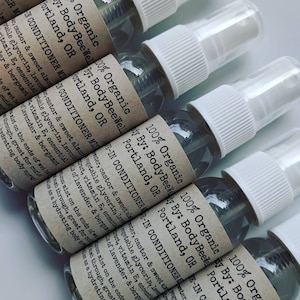 Organic Leave-In Conditioner Mist, Detangler, Hair Spray, Hair Treatment, Spray-In Conditioner, Dry Hair & Scalp Remedy, Vegan Cosmetics!