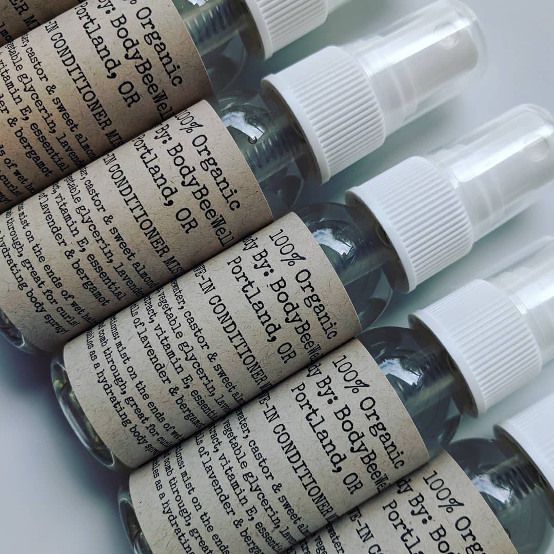 Organic Leave-In Conditioner Mist, Detangler, Hair Spray, Hair Treatm…